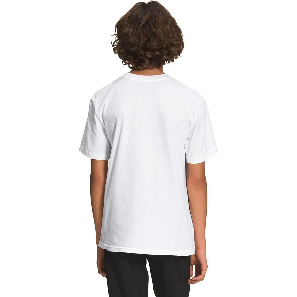 The North Face Boy's Graphic Tee Logo Short-sleeved T-Shirt  White Size X-Small.